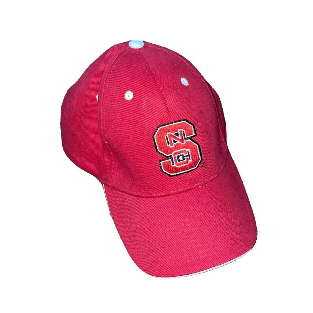 NC State Wolfpack Cap NCSU Logo Script Spell Out Hat Strap Back Trucker Baseball